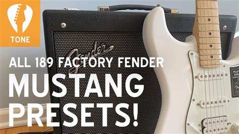 fender mustang presets list
